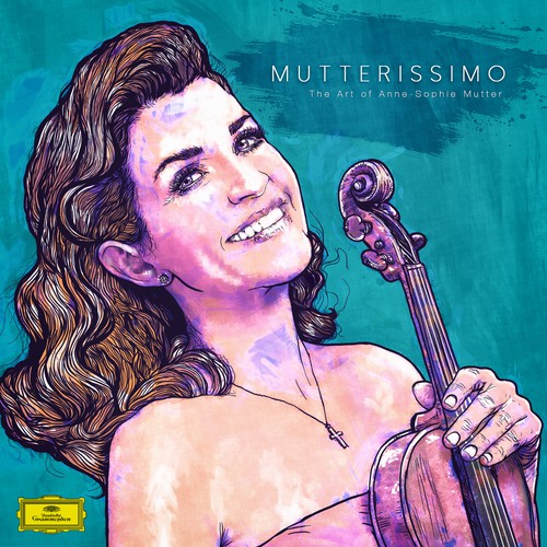 Illustrate the cover for Anne Sophie Mutter’s new album デザイン by leo_chung