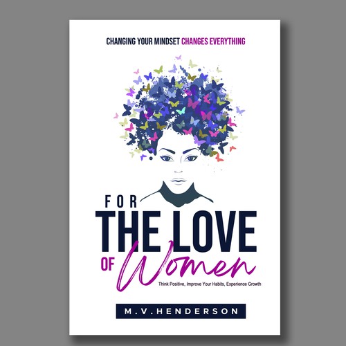 Creative book cover for the ultimate self help guide for women! Design by tumpa mistry