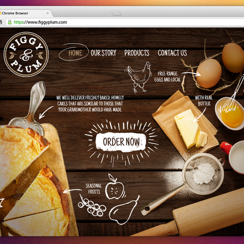 Create online brand for traditional, home-baked cake and pudding subscription club デザイン by DSKY