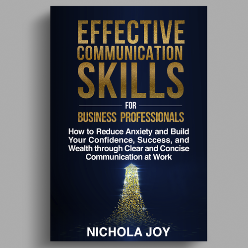 Design a book cover targeting  business professionals that want to enhance communication skills. Design by melsaber