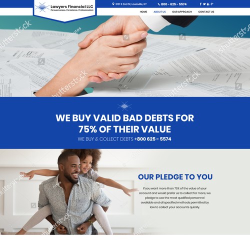 Debt Collection Website Design by Creative GS