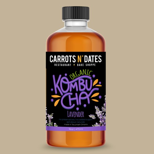 Design a Unique & Funky Kombucha bottle label Ontwerp door Daisygirl1702