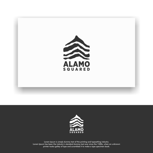 Alamo Squared Logo Design Diseño de assiktype