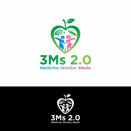 Logo for National Type 1 Diabetes Behavioral Health Research Study “3Ms 2.0” Design by Hoki™