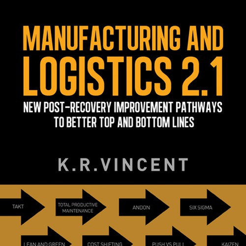 Book Cover for a book relating to future directions for manufacturing and logistics  Design by line14