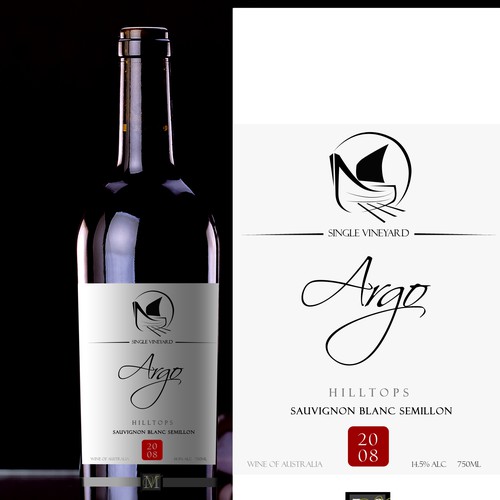 Sophisticated new wine label for premium brand Design by mihaidorcu