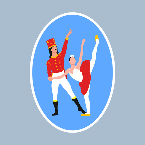 Design a Beautiful Nutcracker Sticker Design by Anjelita