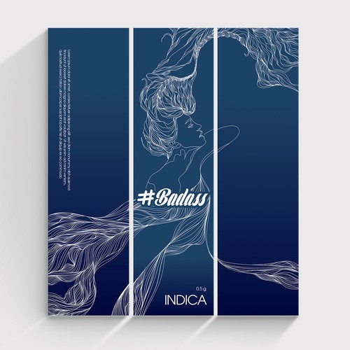 Vape package' design Design by Lilli Petrova