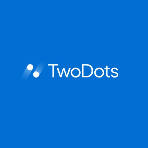 Two Dots Software Fraud Prevention Logo Design - Modern and Simple! Design by egzote.