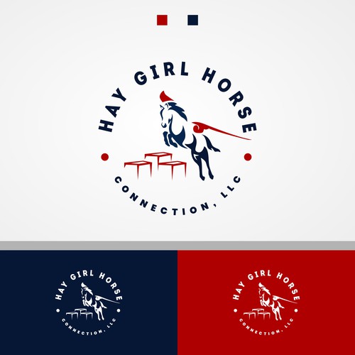 High flying horse showing athleticism - Go GET THEM ATTITUDE to sell Hay on website Design by Vscoanzo