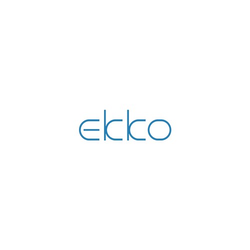 SIMPLE LOGO - ekko Letters then dm after Design by Jack in Black