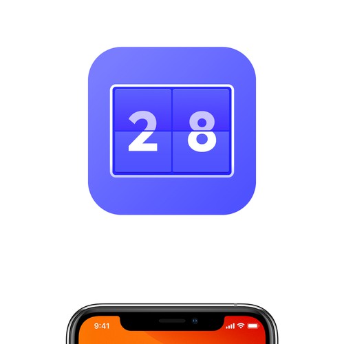 iOS app icon for working day counter Design by V N Y X