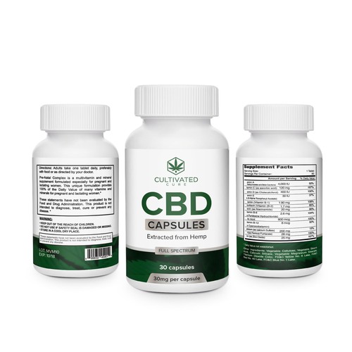 Label design for a CBD product Design by creationMB