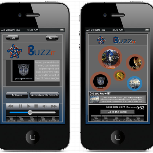Create the next mobile app design for Buzz It デザイン by luijo