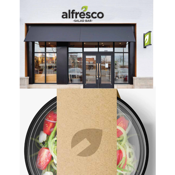 Design by yoooadriaaan titled "ALFRESCO SALAD BAR / Brand identity and print design"
