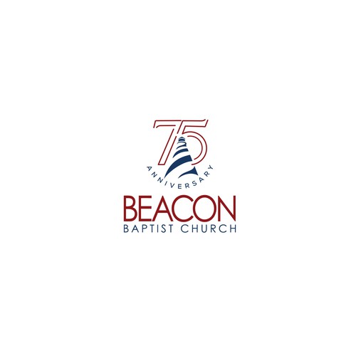 Beacon Baptist Church 75th anniversary logo Design by NABEEL™