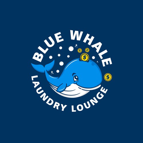 Unleash Your Creativity, Logo Design for "Blue Whale Laundry Lounge" Design by Riza S