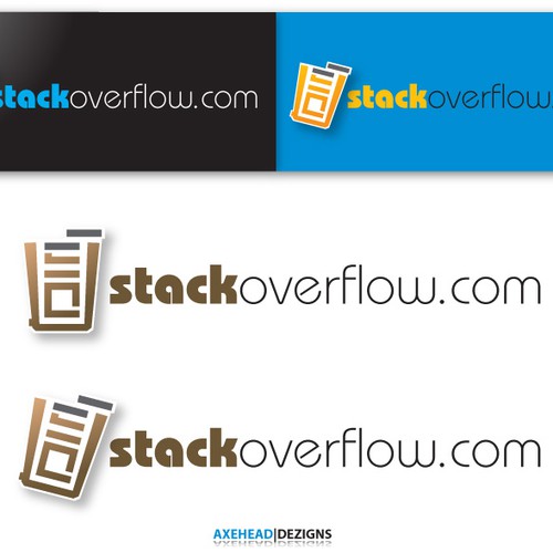 logo for stackoverflow.com Diseño de axehead