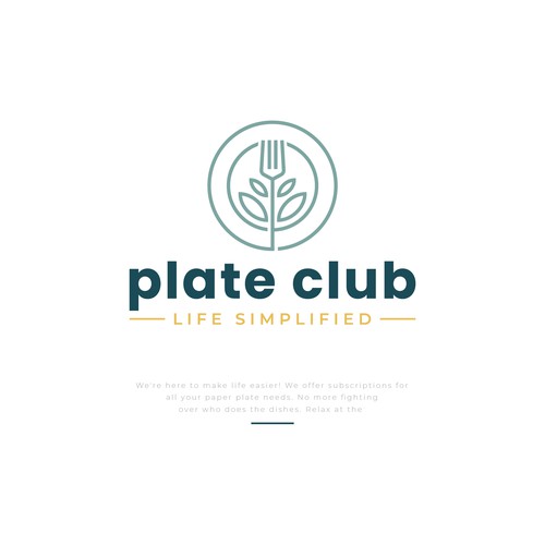 "I created the first paper plate subscription company logo!" - Your next claim to fame Design by D Better Design