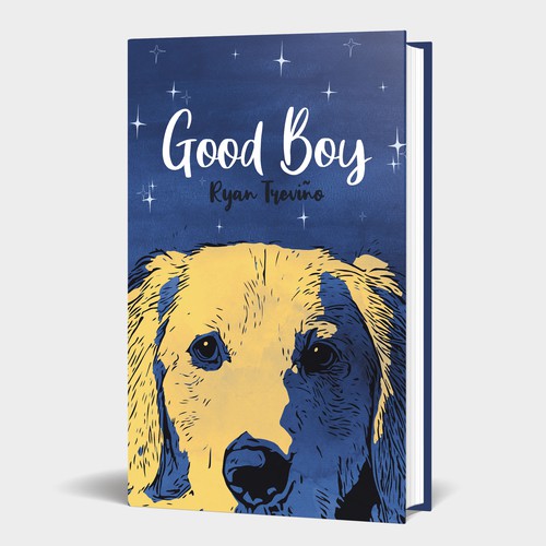 Book cover for dog novel Design by Particular