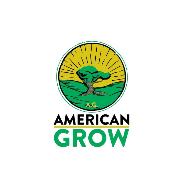 Design by J Perri titled "AMERICAN GROW - CBD products"