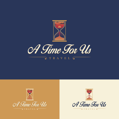 Need a vibrant travel logo depicting time Design by Dona B