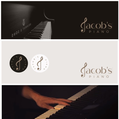 Diseño de Piano related logo for my popular YouTube brand de danil_crea