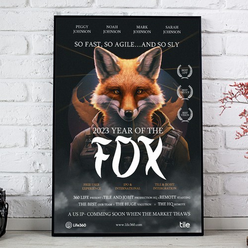 Life360 2023 Year of the Fox Poster Design by Sketch Media™