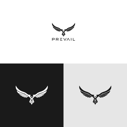 Minimalist Eagle / Phoenix  Vector Logo Design by gfxpartner