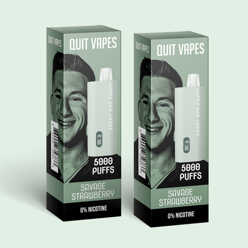 Quit Vape Package for disposable vape device Design by SONUPARMAR