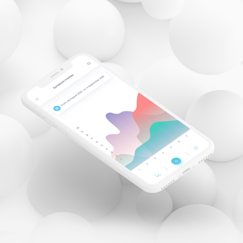 Design a beautiful, professional UI for a Symptom Tracker app Design by Yuriy.K