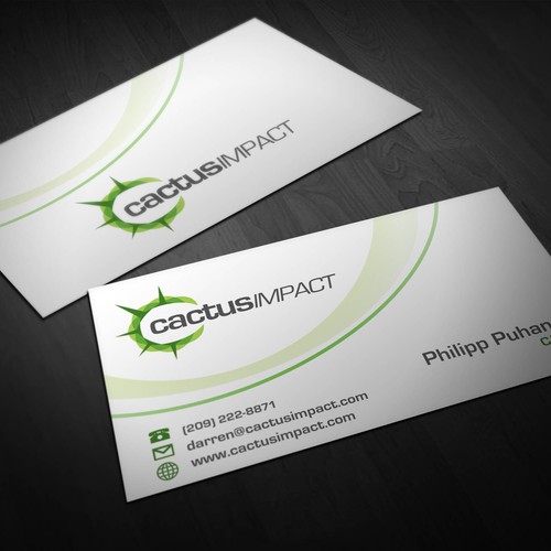 Business Card for Cactus Impact Design por relawan