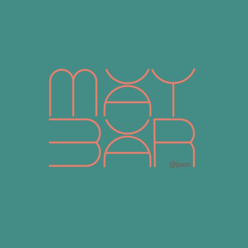 Logo for Upscale bar and lounge Diseño de Ideaplane Studio