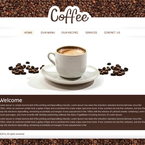 1-3 Page Website Template Design von Johncreative