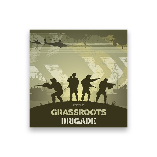 Cover Art for Military Veteran Podcast Design by Amit.J