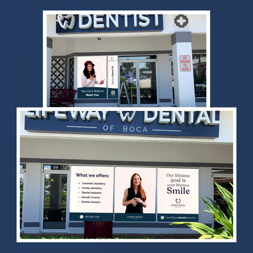 Dental Office Window Decals Design by UXAmaan