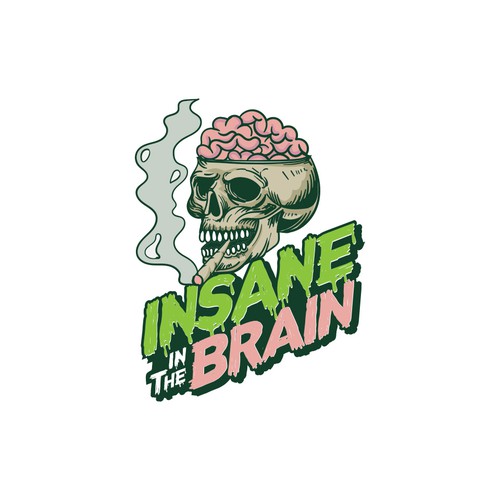 CBD Weed Marihuana Insane In The Brain SUPER CONTEST GOLD GUARANTED WINNER Design by haganhuga