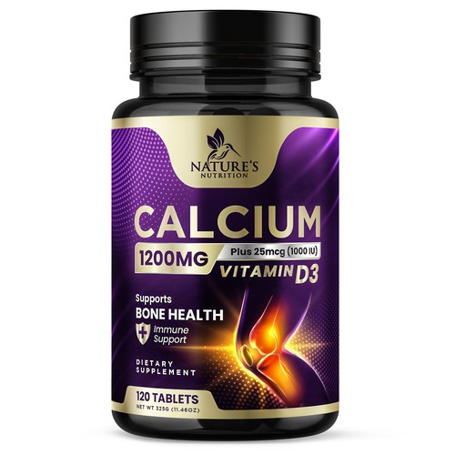 Calcium Plus Vitamin D3 Design Needed for Nature's Nutrition Design by Davi Giolo ★