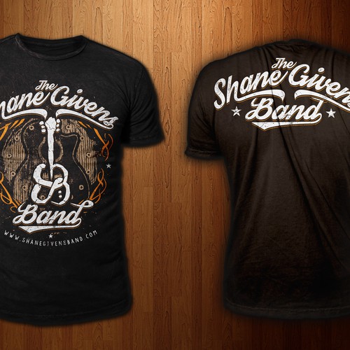 create a t-shirt design for an emerging country rock/southern rock band Design by Wire1