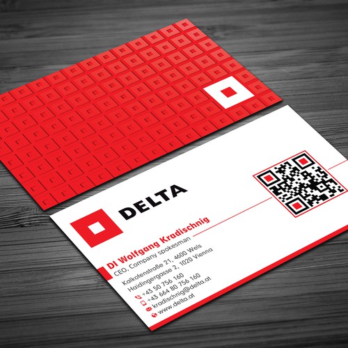 DELTA Business Card Relaunch Design by prosenjit_P