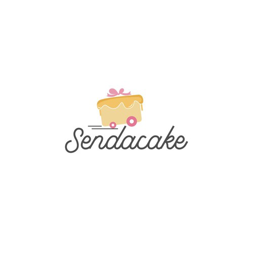 Send A Cake needs a gorgeous fun logo Design by MercClass