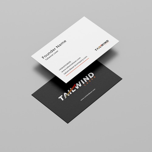 Creative logo and business card for laser engraver. Design by MyNike