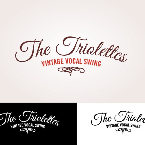 Three professional female singers (The Triolettes) are looking for a retro-chique, curly-feminine logo!! Design by gimasra