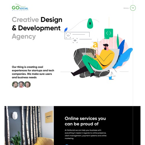 Web development company web-site redesign Design by aarsita