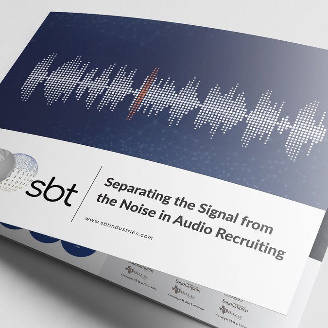 Audio Tech. Recruiting Brochure outline and examples provided