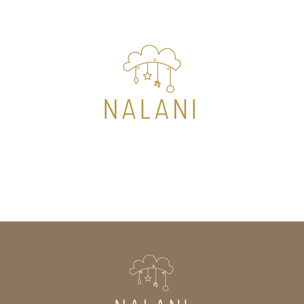 Thin logo concept for NALANI Baby care products