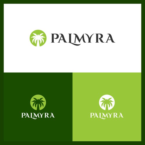 Palmyra Logo Context - Mix of History and Technology Design by OzanCreative