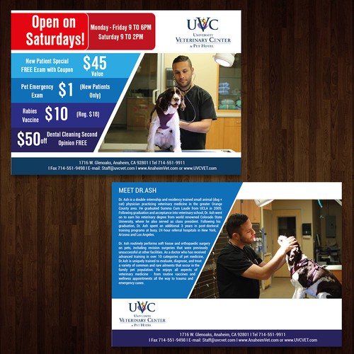 Postcard for NEW State-Of-The-Art Vet Hospital Design von Creativeworx786