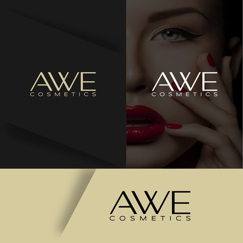 Awe Cosmetics - create a logo that visualizes a breathtaking moment and pure beauty Design by Direwolf Design