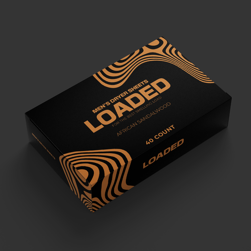 Men's Dryer Sheet Box Design Contest Design by AnriDesign